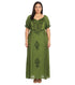 Sakkas Bridget Embroidered Renaissance Dress