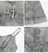 Sakkas Stonewashed Rayon Adjustable Spaghetti Straps Mid Length Dress