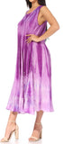 Sakkas Liza Women's Sleeveless Maxi Caftan Dress for Casual Summer Wear with Bohemian Flair and Handy Pockets
