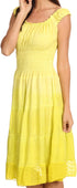 Sakkas Spring Maiden Ombre Peasant Dress