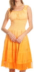 Sakkas Spring Maiden Ombre Peasant Dress