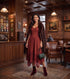 Sakkas Rayon Embroidered Stonewashed Adjustable Spaghetti Straps Long Dress