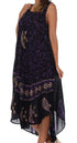Sakkas Moon and Stars Batik Caftan Tank Dress / Cover Up