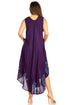 Sakkas Moon and Stars Batik Caftan Tank Dress / Cover Up