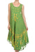 Sakkas Moon and Stars Batik Caftan Tank Dress / Cover Up