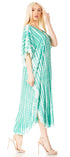 Sakkas Maitte Women's V-Neck Printed Kaftan Cover-Up Dress for the Beach