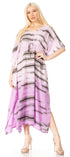 Sakkas Maitte Women's V-Neck Printed Kaftan Cover-Up Dress for the Beach