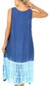 Sakkas Ilaria Women's Midi Sleeveless Casual Loose Flare Print Dress Caftan Pocket