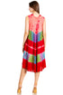 Sakkas Palm Tree Tie Dye Caftan Dress / Cover Up