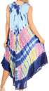Sakkas Moon and Stars Batik Caftan Tank Dress / Cover Up