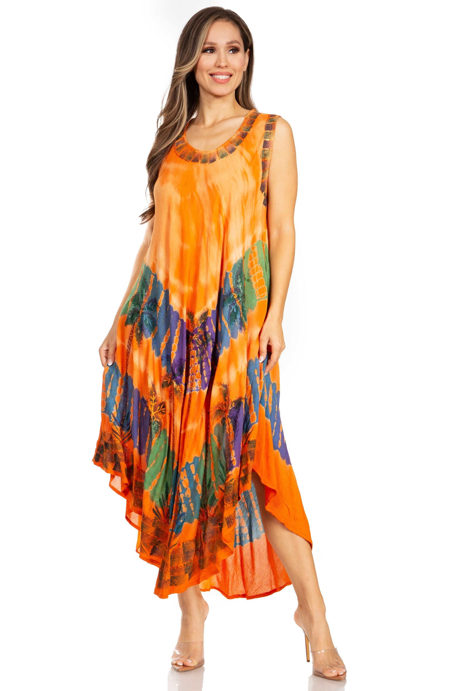 Sakkas Tasanee Caftan Tank Dress / Cover Up
