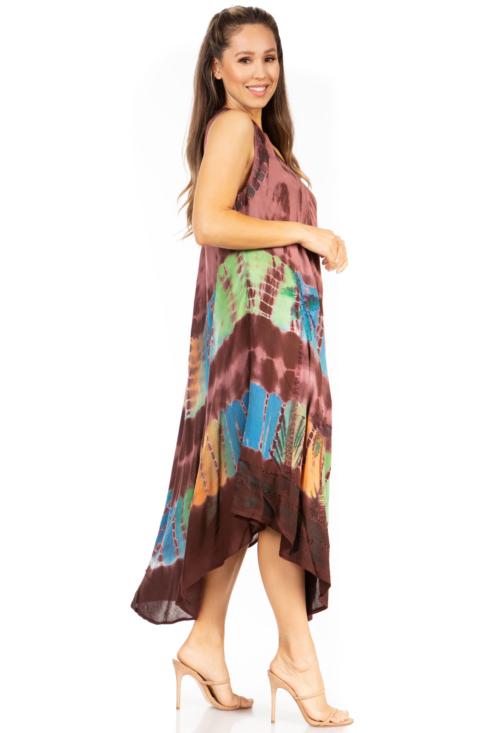 Sakkas Tasanee Caftan Tank Dress / Cover Up