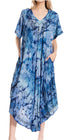Sakkas Viveka Embroidered Caftan Dress
