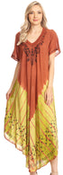 Sakkas Viveka Embroidered Caftan Dress