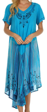 Sakkas Viveka Embroidered Caftan Dress