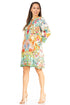 Sakkas Rosa Boho Style Floral Tunic Dress - Women's Midi Top