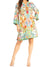 Sakkas Rosa Boho Style Floral Tunic Dress - Women's Midi Top