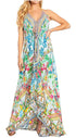 Sakkas Lizi 2025 Womens Maxi High-low Halter Handkerchief Long Dress Beach Party