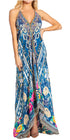 Sakkas Lizi 2025 Womens Maxi High-low Halter Handkerchief Long Dress Beach Party