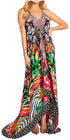 Sakkas Lizi 2025 Womens Maxi High-low Halter Handkerchief Long Dress Beach Party