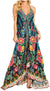 Sakkas Lizi 2025 Womens Maxi High-low Halter Handkerchief Long Dress Beach Party