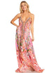 Sakkas Lizi 2025 Womens Maxi High-low Halter Handkerchief Long Dress Beach Party