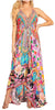 Sakkas Lizi 2025 Womens Maxi High-low Halter Handkerchief Long Dress Beach Party