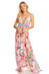 Sakkas Lizi 2025 Womens Maxi High-low Halter Handkerchief Long Dress Beach Party