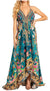 Sakkas Lizi 2025 Womens Maxi High-low Halter Handkerchief Long Dress Beach Party