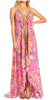 Sakkas Lizi 2025 Womens Maxi High-low Halter Handkerchief Long Dress Beach Party