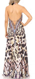 Sakkas Lizi Womens Maxi High-low Halter Handkerchief Long Dress Beach Party