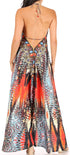 Sakkas Lizi Womens Maxi High-low Halter Handkerchief Long Dress Beach Party