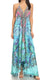Sakkas Lizi Womens Maxi High-low Halter Handkerchief Long Dress Beach Party