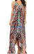 Sakkas Lizi Womens Maxi High-low Halter Handkerchief Long Dress Beach Party