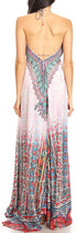 Sakkas Lizi Womens Maxi High-low Halter Handkerchief Long Dress Beach Party