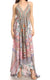 Sakkas Lizi Womens Maxi High-low Halter Handkerchief Long Dress Beach Party