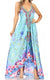 Sakkas Lizi Womens Maxi High-low Halter Handkerchief Long Dress Beach Party