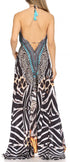 Sakkas Lizi Womens Maxi High-low Halter Handkerchief Long Dress Beach Party
