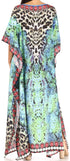 Sakkas Jabari Women's Maxi Short Sleeve Long Beach Kaftan Dress Boho Loose Gown