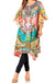 Sakkas Jenni Women's Mid Length Boho Caftan Kaftan Dress Cover up Flowy Rhinestone
