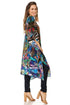 Sakkas Jenni Women's Mid Length Boho Caftan Kaftan Dress Cover up Flowy Rhinestone