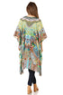 Sakkas Jenni Women's Mid Length Boho Caftan Kaftan Dress Cover up Flowy Rhinestone