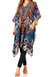 Sakkas Zeni Women's Short sleeve V-neck Summer Floral Print Caftan Dress Cover-up