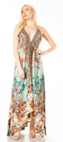 Sakkas Lizi 2 Women's High-Low Halter Maxi Dress for Beach and Vacation Parties