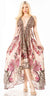 Sakkas Lizi 2 Women's High-Low Halter Maxi Dress for Beach and Vacation Parties