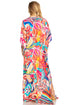 Sakkas Georgettina 2025 Flowy Rhinestone V Neck Long Caftan Dress / Cover Up
