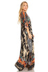 Sakkas Georgettina 2025 Flowy Rhinestone V Neck Long Caftan Dress / Cover Up