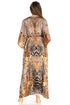 Sakkas Maribel Maxi Caftan Dress - Women's V-Neck, Short Sleeves