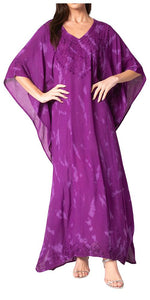 Sakkas Catia Women's Boho-Style Long Maxi Caftan for Lounging and Casual Wear