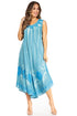 Sakkas Starlight Fourth Women's Tie Dye Caftan Tank Dress/Cover Up  Beach Kaftan